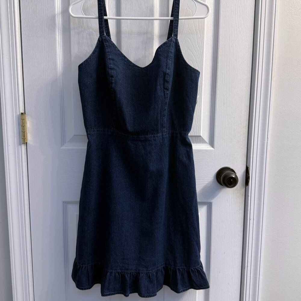 Old Navy Dark Indigo Denim Dress – Size Medium – NWT – $34.99 Retail